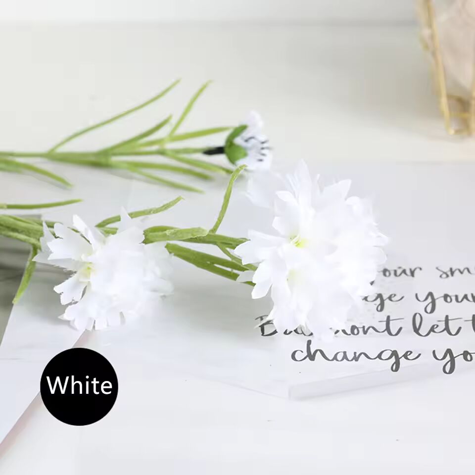 3 Forks/Bouquet Artificial Flower Silk Cornflower Fake Flowers Artificial Plant Decorative Flowers Home Decor Wedding Decor